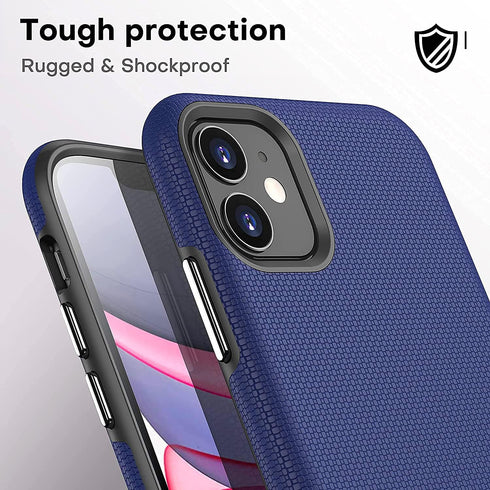 CellEver Heavy-Duty Case for iPhone 11 - Dual Layer, Military Grade Protection, Elevated Screen & Camera Protection, Slim, Shockproof Non-Slip Pho...