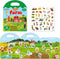 Reusable Sticker Books for Toddlers 1-3, Farm Stickers for Kids, Stickers for Toddlers 3+ Ages, Airplane Train Car Travel Essentials Toy for Kids ...