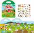 Reusable Sticker Books for Toddlers 1-3, Farm Stickers for Kids, Stickers for Toddlers 3+ Ages, Airplane Train Car Travel Essentials Toy for Kids ...