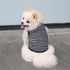 Classic Striped Teacup Pet Dog T-Shirts, 100% Cotton Tank Vest for Small Dogs, Sleeveless Puppy Clothes for Chihuahua Yorkie Black, Small...