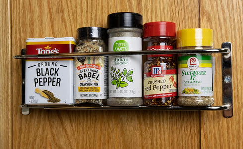 Nifty Solutions Spice Racks (Door/Wall Stainless Steel Spice Rack)...