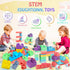 Soft Building Blocks for Toddler, Blocks for Kids 6 Months and up, Large Creative Stacking Blocks 20 PCS STEM Blocks, Toddler Stacking Toy Gifts C...