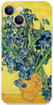 for iPhone 14 Plus Case Flower, Irises by Van Gogh Aesthetic Retro Phone Case, Waterproof Colorful Slim Phone Cover for iPhone 14 Plus(6.7inch)...