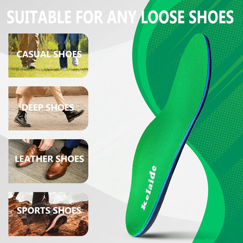 Arch Support Insoles for Women & Men, Orthotic Shoe Inserts for Flat Feet, Plantar Fasciitis, Foot Pain, Overpronation(8-8.5 Women/6-6.5 Men)...