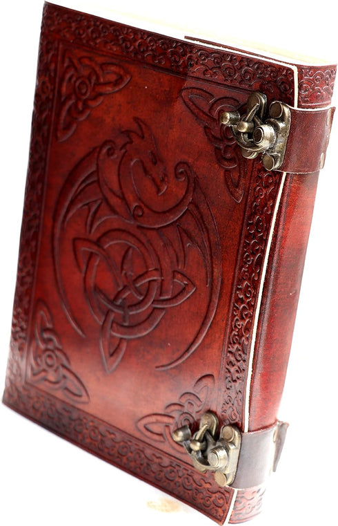 MONTEXOO Leather Dragon Journal - dungeons and dragons Journals Diary Notebook Sketchbook Shadows for Men women 6 x 8 inch with 220 pages unlined ...