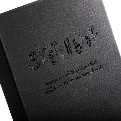 Elsjoy Set of 3 Sketchbook & Drawing Notebook, A5/A4/B5 Blank Sketch Book Travel Journal Notebook with Thick Paper for Drawing & Sketching, Black,...