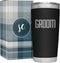 Groom Tumbler - Custom Vacuum Insulated Stainless Steel Groom Cup Mug with Lid and Straw - Cup for Fiance - Coffee Mug for Groom to Be - Groom Tra...