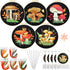 5 Sets Mushroom Embroidery Kit for Beginners with Patterns Mushroom Cross Stitch Set DIY Adult Hand Needlepoint Embroidery Starter Set with Mushro...