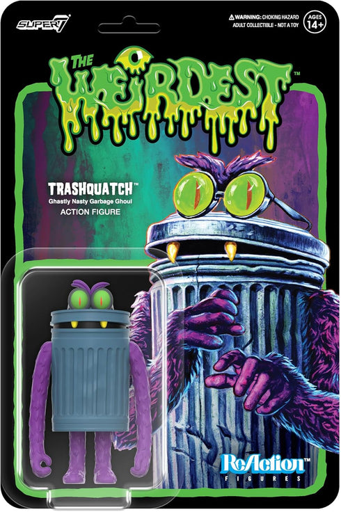 Super7 The Weirdest Trashquatch (Indigo to Hell) - 3.75" The Weirdest Action Figure Campy Horror Collectibles and Retro Toys...