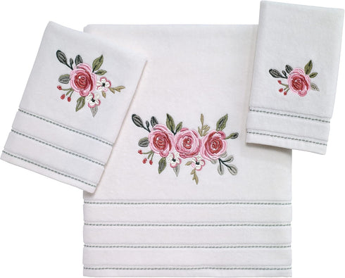 Avanti Linens - Fingertip Towel, Soft & Absorbent Cotton Towel (Spring Garden Collection), 13.00" x 13.00"...