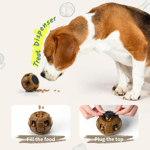 Dog Toy, Treat Dispensing Dog Toys, Dog Enrichment Toys to Keep Them Busy, Interactive Dog Toys Mentally Stimulating, Dog Puzzle Toy, Suitable for...