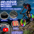 Activ Life Bicycle Lights (1 Tire, Color-Changing) Fun Summer Accessories for Cool Beach Cruisers, Top Mountain, BMX Trick, Road, Recumbent, Commu...