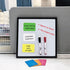 White Board Kit - 10 x 10" Whiteboard with 2 Dry Erase Markers and 6 Magnetic Notes - Double-sided Wall Hanging Dry Wipe Off Board for Home and Of...