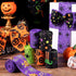 6 Rolls 30 Yards Halloween Wired Edge Ribbons Bat Spider Web Printed Ribbon Witch Legs Hat Skull Pumpkin Ribbons Halloween Decorative Wrapping Rib...