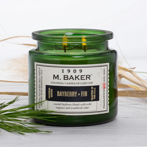 Colonial Candle Bayberry Fir Scented Jar Candle | 2-Wick Natural Soy Blend Wax Candle for Home | Relaxing Aromatherapy Candle Infused with Essenti...