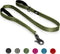 TwoEar 5FT 1IN Strong Green Dog Leash with 2 Padded Handles, Traffic Handle Extra Control, Comfortable Soft Dual Handle, Auto Lock Hook, Reflectiv...