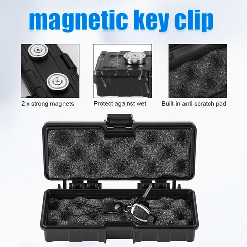 Magnetic Key Holder Under Car, Hide a Key Magnetic Car Magnetic Key Case for Under Car Magnetic Key Case for Hiding for Vehicles Outdoor Travel Hi...
