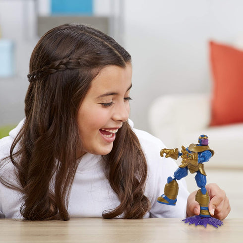 Marvel Avengers E8344 Bend and Flex Action, 6-Inch Flexible Thanos Figure, Includes Accessory, Ages 4 and Up, Multicolor...