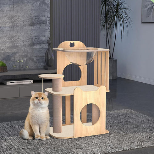 Trimmable Cat Scratching Post Carpet Covered 78.7”x15.8” Self-Adhesive Cat Tree Shelves Replacement Parts Mat Cat Scratcher Mat for Cat Shelf Step...