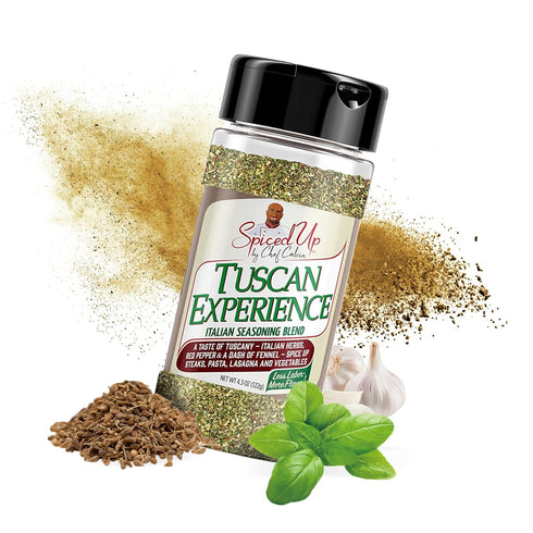 Spiced Up by Chef Calvin - Tuscan Experience Italian Seasoning Blend 3.9 oz/122 g - Mix of Spices and Seasoning, Perfect for Cooking - Premium Ita...