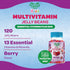 Multivitamin Jelly Bean Gummies with Zinc for Kids, Immune Support Dietary Supplements, Vegetarian, 120 Berry Blast Jelly Beans, Kosher...