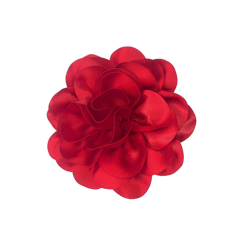 Dainty Fabric Rose Flower Large Brooch Lapel Pins,Delicate Elegant Silk Camellia Flower Oversized Brooch Pin for Women,Camellias Flower Hair Clip ...