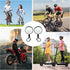 Cosmos 2 Pcs Bike Mirror Cycling Rear View Mirror HD Glass Convex Mirror 360 Degree Adjustable Rotatable Bicycle Handlebar Mirror Wide Angle Safet...