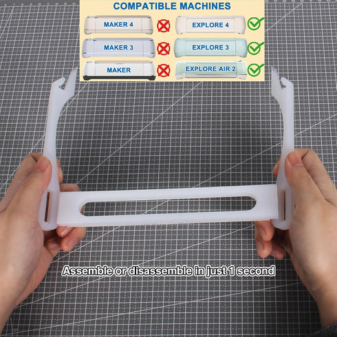 LOPASA Extension Tray for Cricut Explore 4, 3, and Air 2, Cutting Mat Holder for Cricut Explore 4, Tray Extender for 12x12 Cutting Mat, Machine Ac...