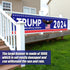 Trump Banner, 118.11x19.69 Inch Trump 2024 Banner Fence Large Trump Banners and Signs 2024 Save America with All Strength Banner Trump Flags Trump...