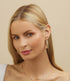 Gold Filigree Earrings for Women | Barzel 18K Gold Plated Link Mesh Braided Filigree Hoop Earrings (Gold)...