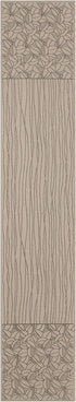 Heritage Lace Leaf Lines Table Runner, 14" x 72", Flax/Black...