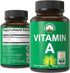 Certified Organic Vitamin A 5000 IU Supplement Capsules High Potency Vitamins. for Adults, Men, Women, Kids. Made with Organic Carrot Juice. Great...