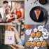JULBEAR 36 Pieces Reusable Halloween Cake Cookie Stencils Templates Mold Tools for Cookies DIY Holiday Baking Painting Dessert Craft Coffee Decora...