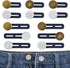 12Pcs Button Extenders for Jeans, Waist Pant Button Extenders No Sew Instant Waistband Extender Buttons Adjustable Metal Silicone Waist Extenders ...