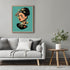 Posterizer 1 pcs-fishes and a vintage woman collage-Art for Animal Lovers-Retro Art-Gift for Art Lovers- UNFRAMED Wall Art...