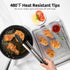 Heat Resistant Silicone Kitchen Tong: U-Taste 16 inch Extra Long Large 480ºF Hot Proof Cooking Tong with Sturdy Non Stick Rubber Tips & Non Slip S...