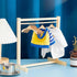 11 Pcs Doll Garment Rack with Wooden Dolls Clothes Hanger 11.8 Inches Doll Closet Mini Doll Clothes Hangers Doll Wardrobe Furniture Accessories fo...