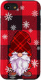 iPhone SE (2020) / 7 / 8 Christmas Phone Case Red Buffalo Plaid Gnomes Snowflake Case...