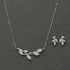 SWEETV Wedding Jewelry Set for Bride Bridesmaid, Cubic Zirconia Leaf Vine Wedding Earrings Necklace Bracelet Set, Bridal Jewelry Set for Wedding P...