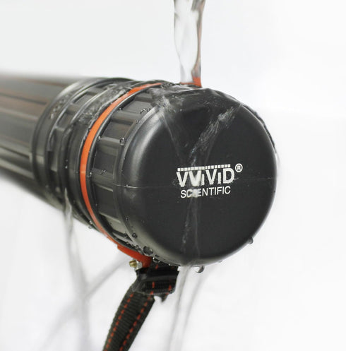 VViViD Extra Large Black Plastic Telescoping Transit Poster & Document Storage Tube w/Adjustable Nylon Carrying Strap (Medium (17.5" x 2.5"))...