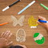 Max Fun 60PCS Wood Cutouts for Crafts Unfinished Ornaments DIY with Bunny to Paint for Kids Party Decorations Decor with Hanging Egg Shapes & Draw...