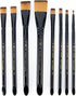 Majestic Royal & Langnickel Flat and Glaze Wash Artist Brush Set, 8-Piece...