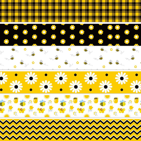 71Ft Bee Paper Bulletin Board Borders Bumble Bee Classroom Decoration Bees Hive Border Trim Strips Honeycomb Bulletin Board Decor for Nursery Elem...