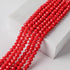 8mmPorcelain Red Rondelle for Jewelry Making 380pcs Faceted Briolette Shape Crystal Spacer Beads Assortments Supplies Accessories for Bracelet Nec...