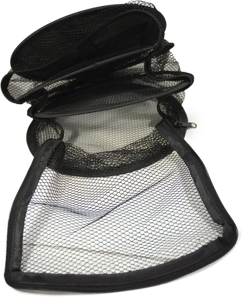 9 Inch 3 Level MICRO Hanging Dry Net Indoor/Closet Drying Rack for Herbs, Organizer, Freshner - Black Mash Screen with Top-to-Bottom Zipper - Apar...