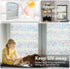 LEMON CLOUD Window Privacy Film, Decorative Window Film, Stained Glass Window Stickers, Rainbow Cling Holographic, Window Covering Prism Film, No ...