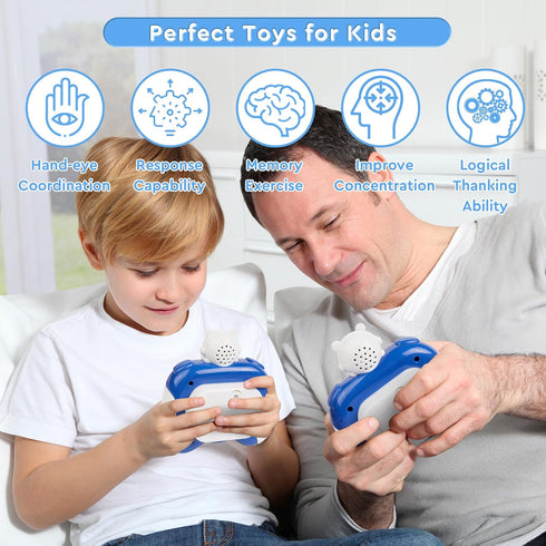 Quick Push Fidget Toy for Kids Adults, KAXANPI Fast Speed Pushing Game Console, Handheld Push Bubble Stress Relief Toy Astronauts...