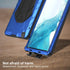 Foluu Galaxy S22 Ultra Case, Galaxy S22 Ultra Metal Phone Case, Aluminum Metal Shockproof Bumper Frame Case Soft Rubber Silicone Military Heavy Du...