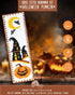 Povitrulya Halloween Pumpkin Jack-o'-lantern Cross Stitch Kit - DIY Hand Embroidery Bookmark...