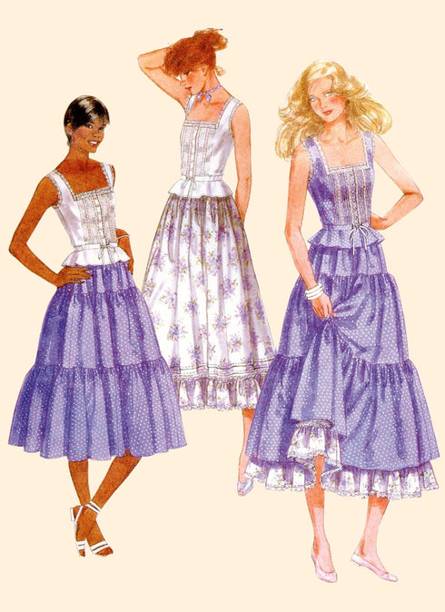 McCall's Misses' Top and Skirts Sewing Pattern Kit by Laura Ashley, Design Code M8306, Sizes 6-8-10-12-14...